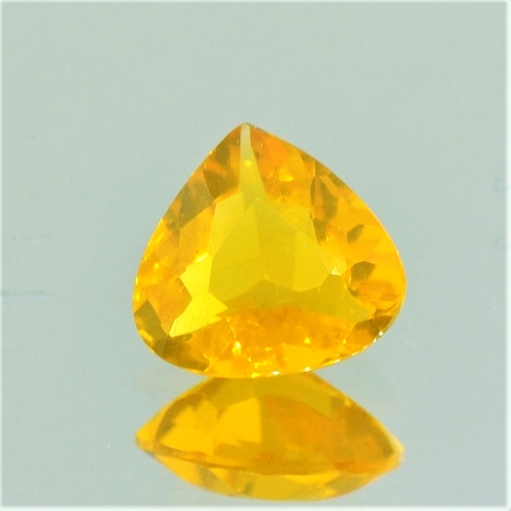 Feueropal, Tropfen facettiert (1,85 ct.) aus Brasilien Feueropal, Tropfen facettiert (1,85 ct.) aus Brasilien