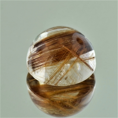 Rutilquarz Cabochon rund 14,74 ct Rutilquarz Cabochon rund 14,74 ct