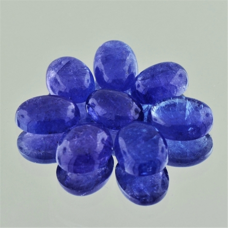 Tansanit Lot, Oval Cabochon (26,45 ct.) aus Tansania Tansanit Lot, Oval Cabochon (26,45 ct.) aus Tansania