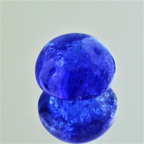 Tansanit, Rund Cabochon (13,29 ct.) aus Tansania (Merelani Hills) Tansanit, Rund Cabochon (13,29 ct.) aus Tansania (Merelani Hills)