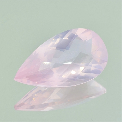 Rosenquarz Tropfen-Schachbrett 21,48 ct Rosenquarz Tropfen-Schachbrett 21,48 ct