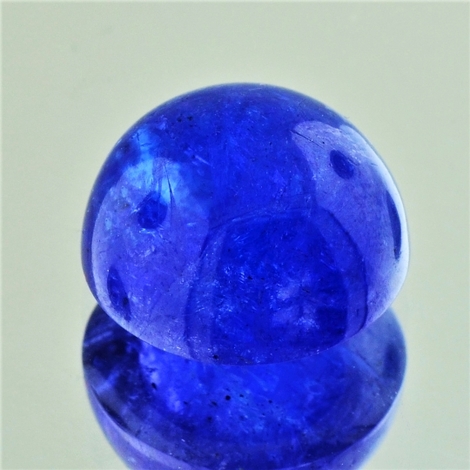 Tansanit, Rund Cabochon (18,93 ct.) aus Tansania (Merelani Hills) Tansanit, Rund Cabochon (18,93 ct.) aus Tansania (Merelani Hills)