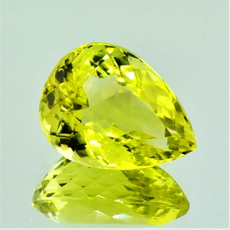 Lemonquarz, Tropfen facettiert (22,31 ct.) aus Brasilien Lemonquarz, Tropfen facettiert (22,31 ct.) aus Brasilien