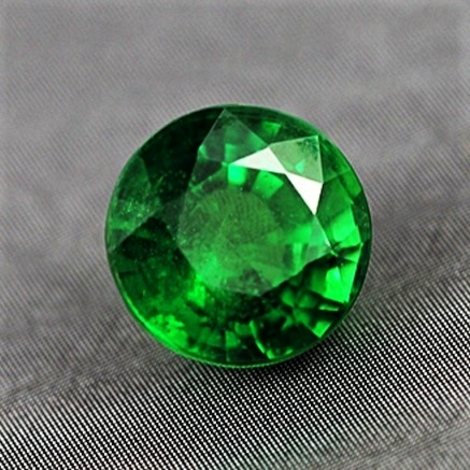 Tsavorit, Rund facettiert (2,53 ct.) aus Kenia (Taita Hills) Tsavorit, Rund facettiert (2,53 ct.) aus Kenia (Taita Hills)