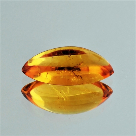 Citrin, Navette Cabochon (7,97 ct.) aus Brasilien Citrin, Navette Cabochon (7,97 ct.) aus Brasilien