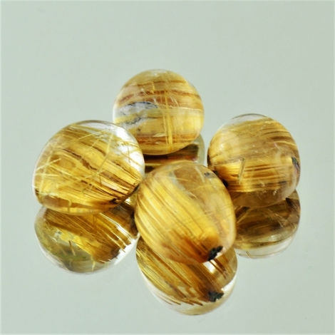Rutilquarz Lot Cabochons oval 20,16 ct Rutilquarz Lot Cabochons oval 20,16 ct