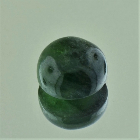 Turmalin Cabochon rund dunkelgrün 4,15 ct