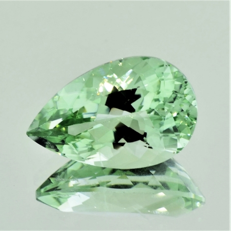 Prasiolith Tropfen hellgrün 18,70 ct Prasiolith Tropfen hellgrün 18,70 ct
