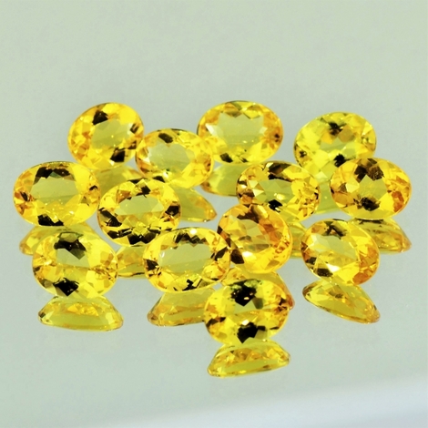 Goldberyll Lot, Oval facettiert (13,33 ct.) aus Brasilien (Minas Gerais) Goldberyll Lot, Oval facettiert (13,33 ct.) aus Brasilien (Minas Gerais)