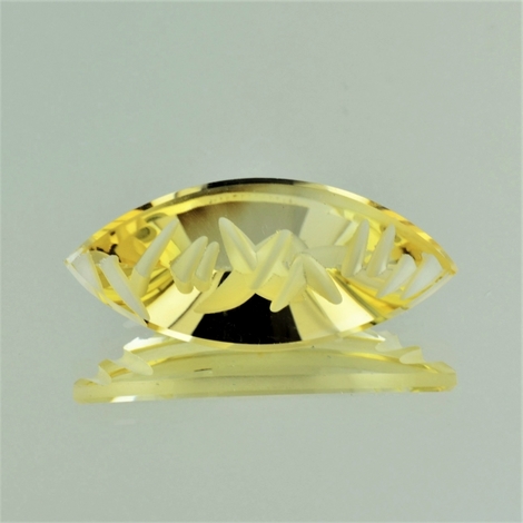 Citrin, Navette facettiert (24,18 ct.) aus Brasilien Citrin, Navette facettiert (24,18 ct.) aus Brasilien