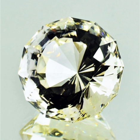 Citrin Rund-Designschliff hellgelb 61,19 ct Citrin Rund-Designschliff hellgelb 61,19 ct