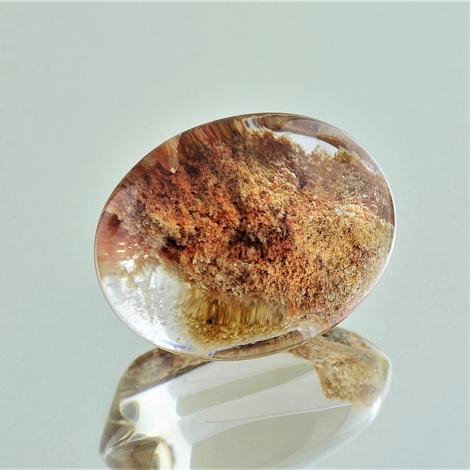 Einschluss-Quarz, Oval Cabochon (modifiziert) (30,35 ct.) aus Brasilien Einschluss-Quarz, Oval Cabochon (modifiziert) (30,35 ct.) aus Brasilien
