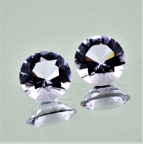 Rose de France Duo, Rund facettiert (5,42 ct.) aus Brasilien Rose de France Duo, Rund facettiert (5,42 ct.) aus Brasilien