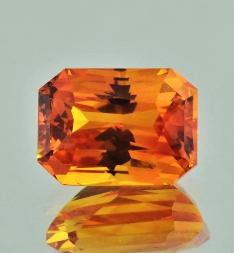 Saphir, Achteck-Princess facettiert (7,94 ct.) aus Sri Lanka (Ratnapura)