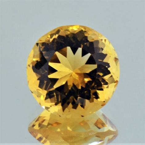 Citrin, Rund facettiert (17,89 ct.) aus Brasilien