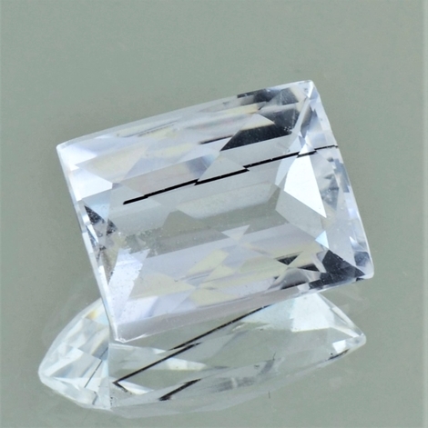 Einschlussquarz, Rechteck facettiert (11,82 ct.) aus Brasilien Einschlussquarz, Rechteck facettiert (11,82 ct.) aus Brasilien