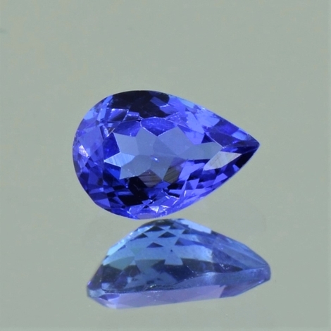 Tansanit, Tropfen facettiert (1,10 ct.) aus Tansania (Merelani Hills) Tansanit, Tropfen facettiert (1,10 ct.) aus Tansania (Merelani Hills)