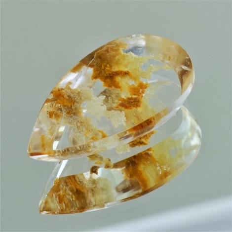 Einschlussquarz, Tropfen (41,42 ct.) aus Brasilien Einschlussquarz, Tropfen (41,42 ct.) aus Brasilien