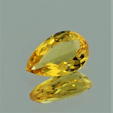 Goldberyll, Tropfen facettiert (1,51 ct.) aus Brasilien Goldberyll, Tropfen facettiert (1,51 ct.) aus Brasilien