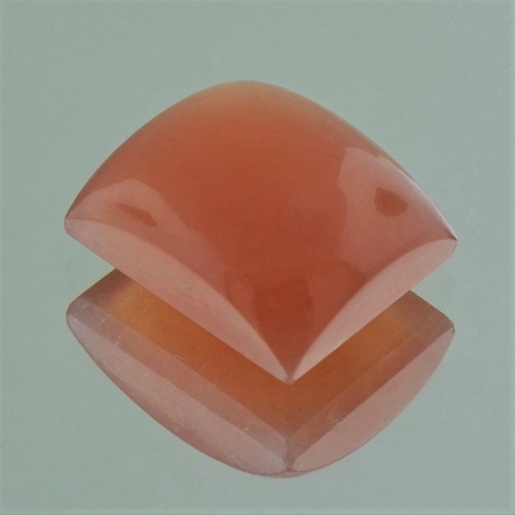 Mondstein, Rechteck Cabochon (12,00 ct.) aus Indien (Poona) Mondstein, Rechteck Cabochon (12,00 ct.) aus Indien (Poona)