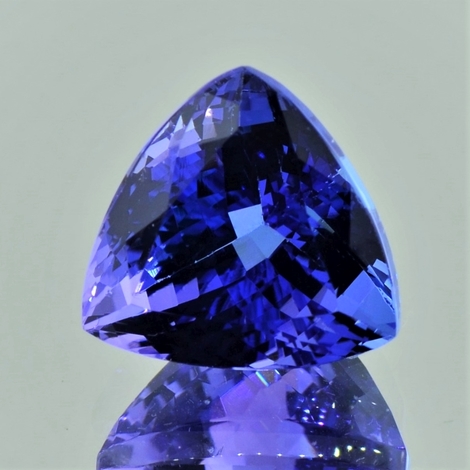 Tanzanite trillion intense blue 13.16 ct