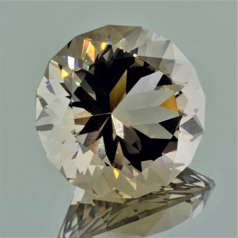 Rauchquarz, Design-Rund facettiert (76,67 ct.) aus Brasilien Rauchquarz, Design-Rund facettiert (76,67 ct.) aus Brasilien