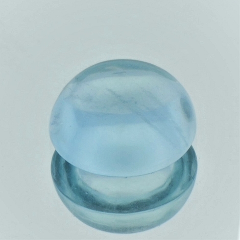Aquamarin, Rund Cabochon (7,90 ct.) aus Brasilien Aquamarin, Rund Cabochon (7,90 ct.) aus Brasilien