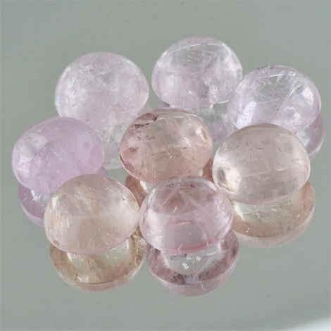 Morganit Lot, Rund Cabochon (27,60 ct.) aus Brasilien Morganit Lot, Rund Cabochon (27,60 ct.) aus Brasilien