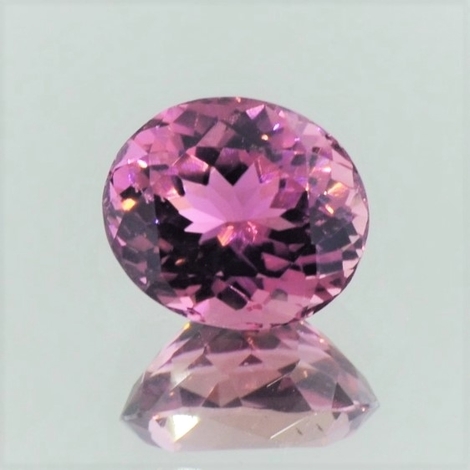 Turmalin oval rosa-pink 4,21 ct