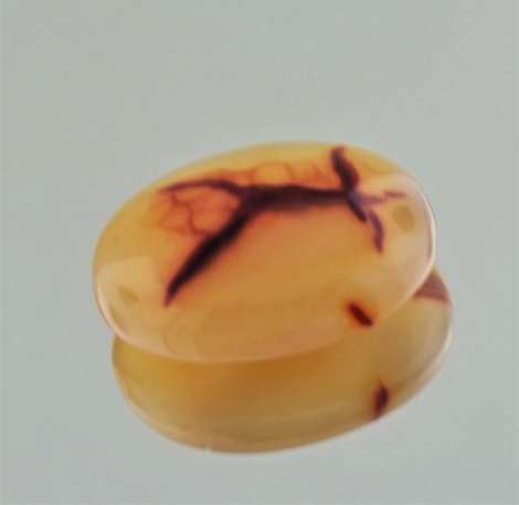 Zeichen Achat Cabochon oval 23,68 ct Zeichen Achat Cabochon oval 23,68 ct