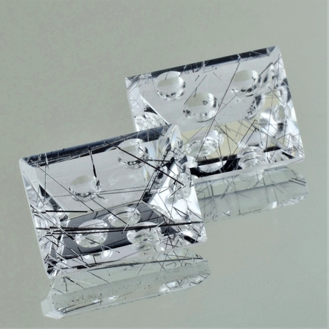 Quarz Duo Baguette-Design farblos 41,03 ct Quarz Duo Baguette-Design farblos 41,03 ct