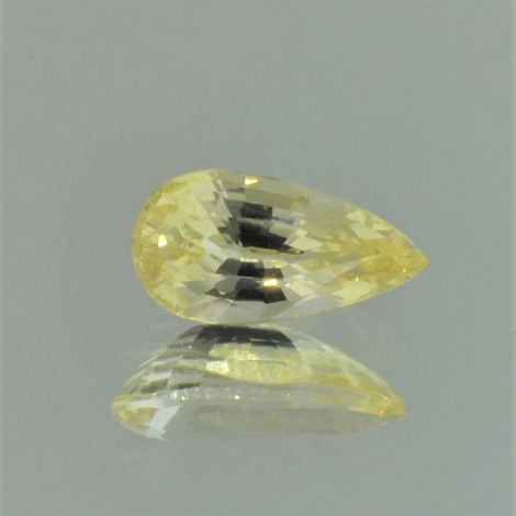 Saphir Tropfen hellgelb ungebrannt 2,52 ct Saphir Tropfen hellgelb ungebrannt 2,52 ct