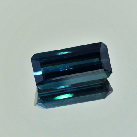 Indicolite Tourmaline octagon dark blue 4.95 ct