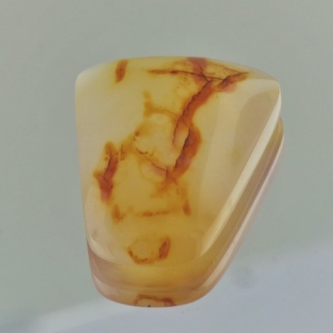 Zeichen-Achat Trapez Cabochon 33,95 ct Zeichen-Achat Trapez Cabochon 33,95 ct