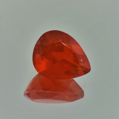 Feueropal, Tropfen facettiert (3,21 ct.) aus Mexiko Feueropal, Tropfen facettiert (3,21 ct.) aus Mexiko