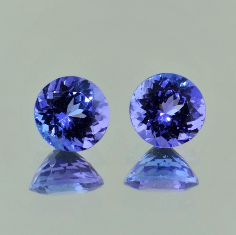 Tansanit Duo rund blau 3,12 ct Tansanit Duo rund blau 3,12 ct