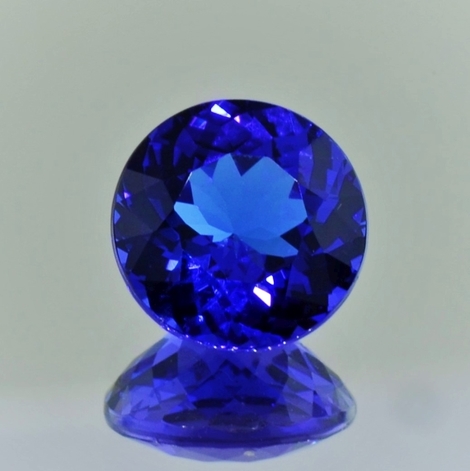 Tansanit rund intensives Blau 5,42 ct Tansanit rund intensives Blau 5,42 ct