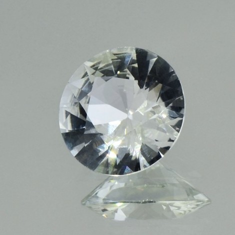 Saphir rund-brillantiert farblos ungebrannt 4,45 ct Saphir rund-brillantiert farblos ungebrannt 4,45 ct