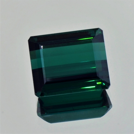 Tourmaline octagon blue green 17.18 ct