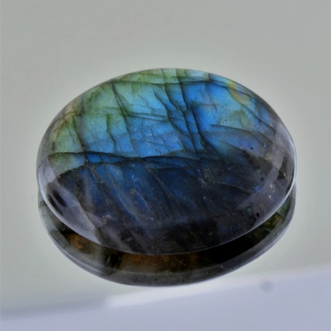 Labradorit Cabochon rund blaugrün 88,38 ct Labradorit Cabochon rund blaugrün 88,38 ct