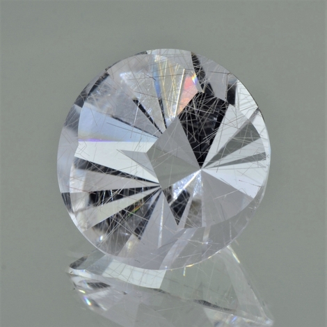 Rutilated Quartz round fantasy colorless 45.92 ct Rutilated Quartz round fantasy colorless 45.92 ct