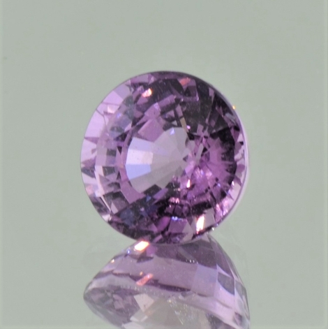 Sapphire round purple unheated 5.24 ct