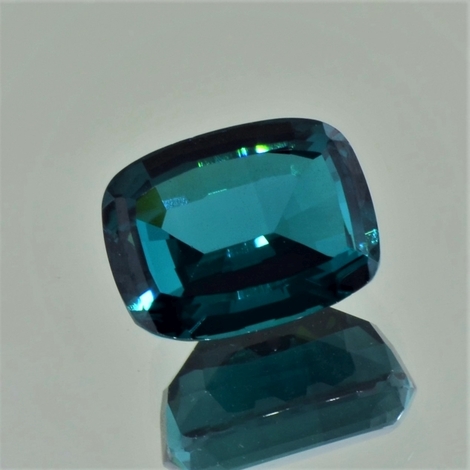 Indigolith Turmalin antik grünlich-blau 7,65 ct Indigolith Turmalin antik grünlich-blau 7,65 ct