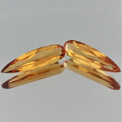 Citrin Duo, Tropfen facettiert (18,20 ct.) aus Bolivien Citrin Duo, Tropfen facettiert (18,20 ct.) aus Bolivien