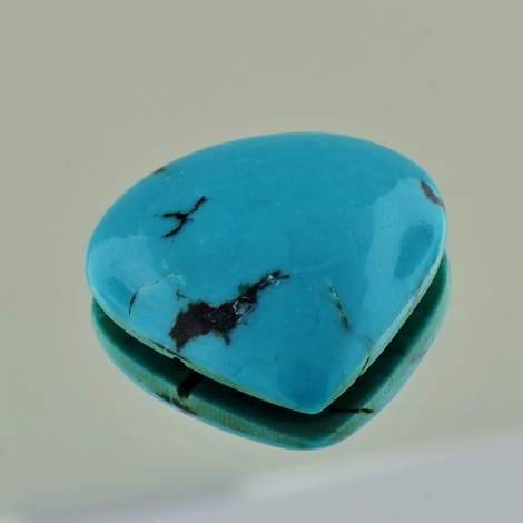Türkis, Tropfen Cabochon (27,90 ct.) aus Iran Türkis, Tropfen Cabochon (27,90 ct.) aus Iran