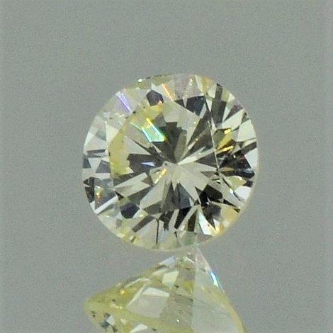 Farbdiamant Brillant hellgelb 0,58 ct Farbdiamant Brillant hellgelb 0,58 ct