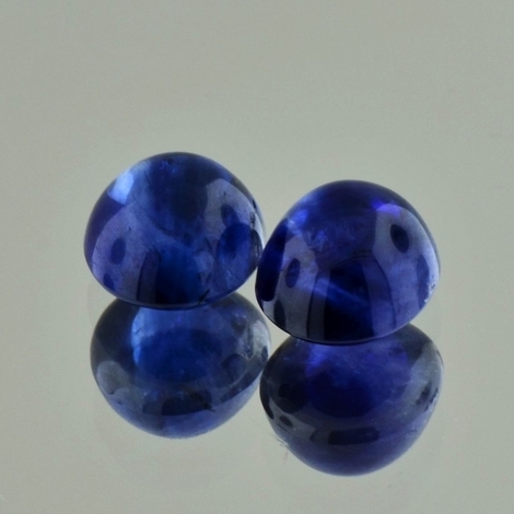Saphir Duo, Oval Cabochon (4,98 ct.) aus Sri Lanka Saphir Duo, Oval Cabochon (4,98 ct.) aus Sri Lanka