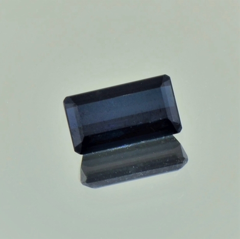 Indicolite Tourmaline octagon dark blue 1.75 ct
