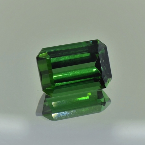 Verdelith Turmalin octagon grün 5,05 ct