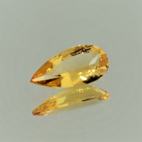 Imperial Topas, Tropfen facettiert (1,56 ct.) aus Brasilien (Ouro Preto) Imperial Topas, Tropfen facettiert (1,56 ct.) aus Brasilien (Ouro Preto)